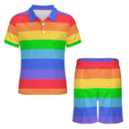 Rainbow Breeze Shorties Set - Puppy's Aesthetics