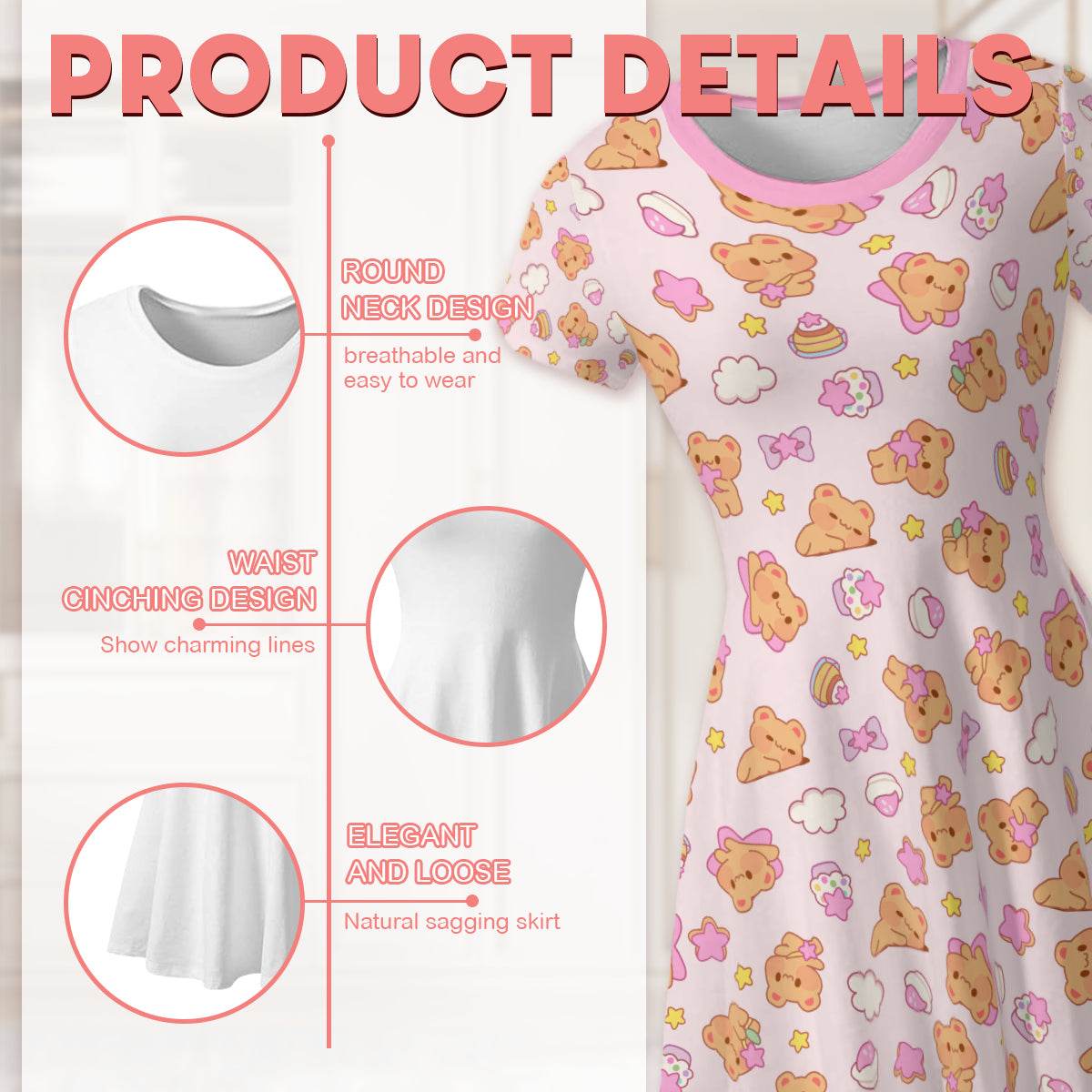 Bearly Adorable Little Dress - Puppy's Aesthetics