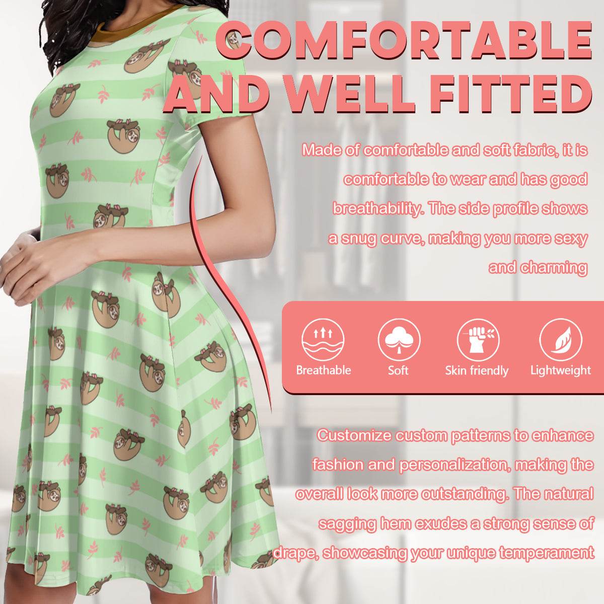 Comfy Cling Little Dress - Puppy's Aesthetics