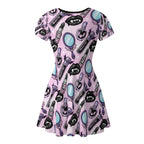 Glam Goth Little Dress - Puppy's Aesthetics