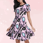 Glam Goth Little Dress - Puppy's Aesthetics