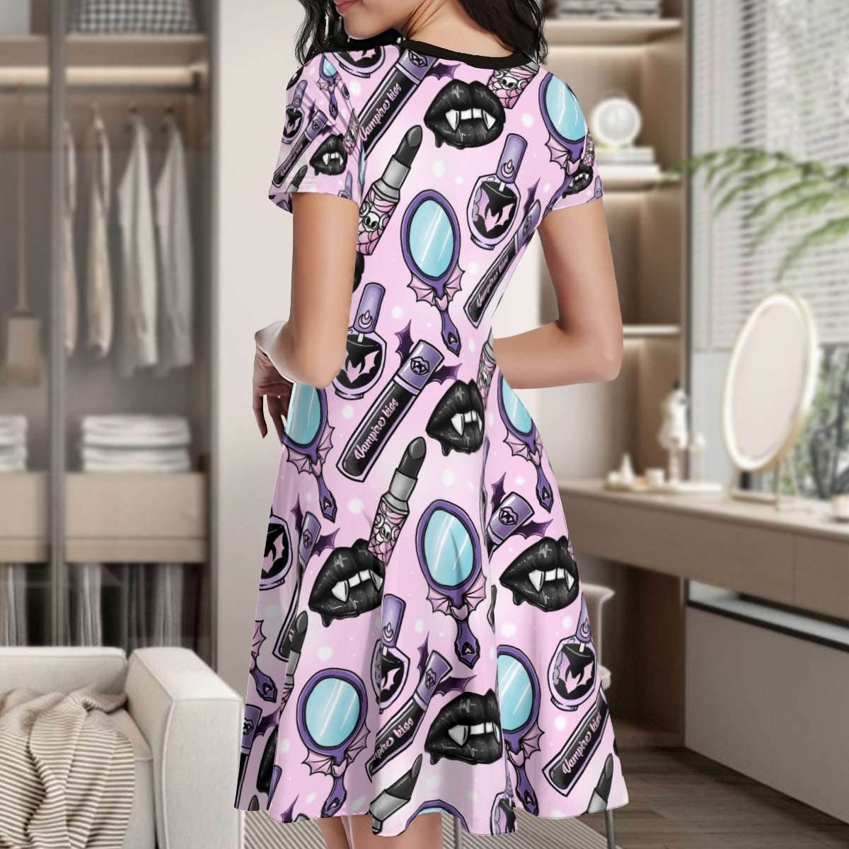 Glam Goth Little Dress - Puppy's Aesthetics