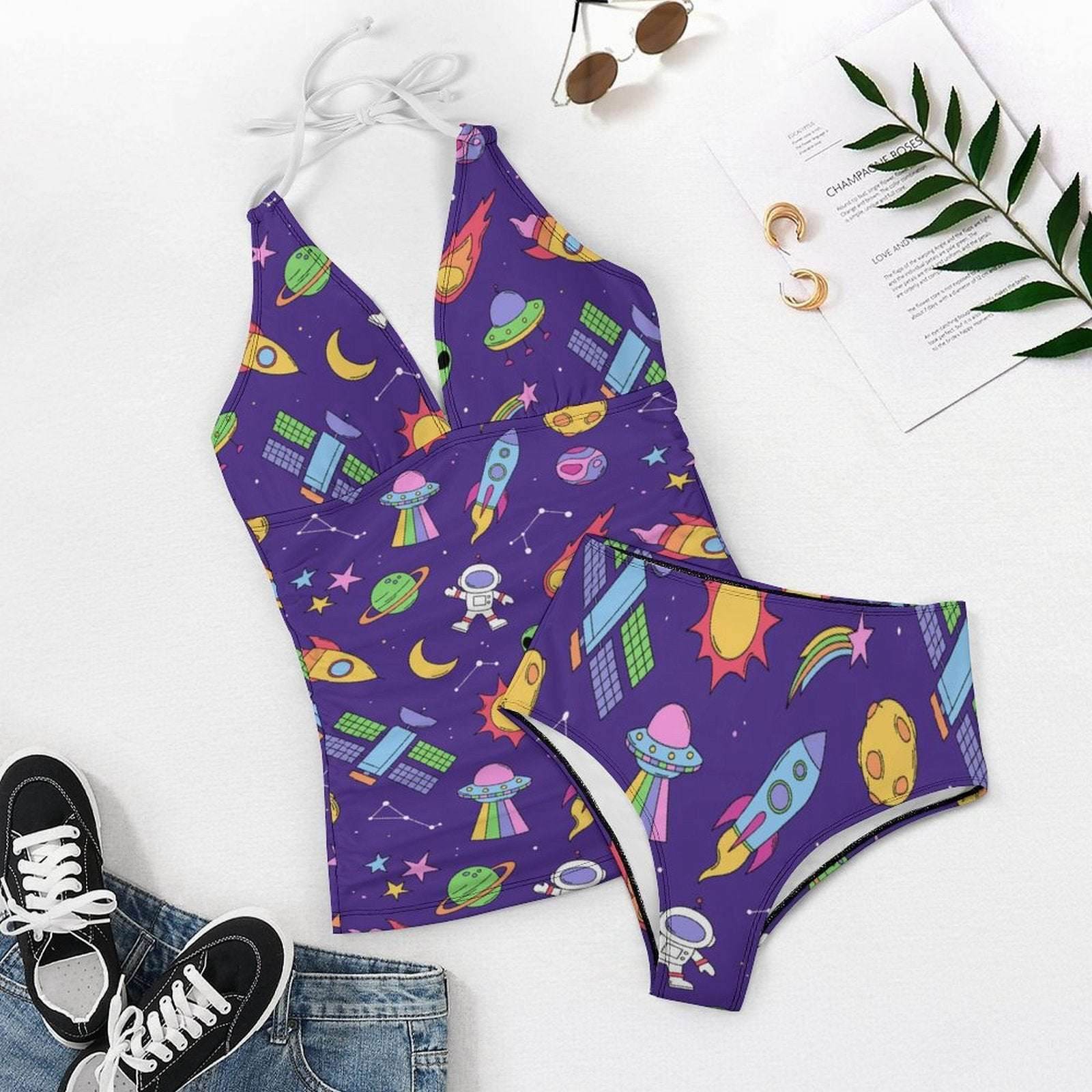Lil’ Orbitz Split Swimsuit - Puppy's Aesthetics