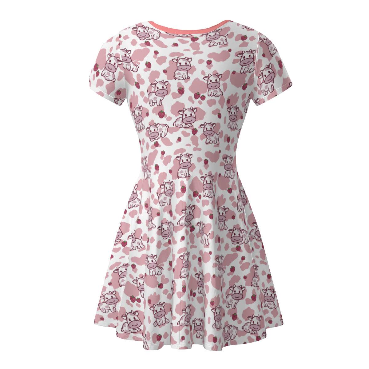Strawbaby Cow Little Dress - Puppy's Aesthetics