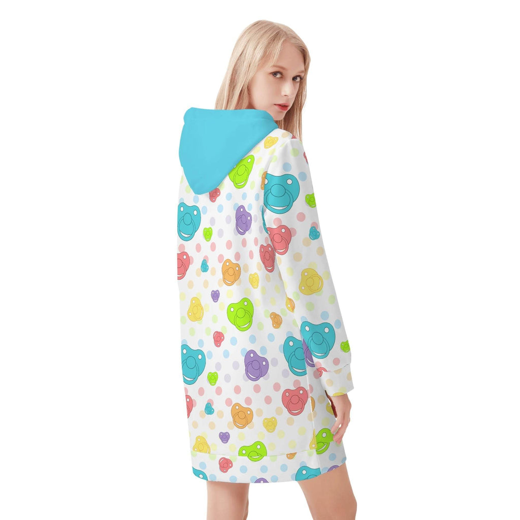 Paci Parade Pullover Hoodie Dress - Puppy's Aesthetics
