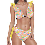 Rainbow Daze Ruffle Bikini - Puppy's Aesthetics