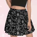 Black Gothic Mini Skirt - Puppy's Aesthetics