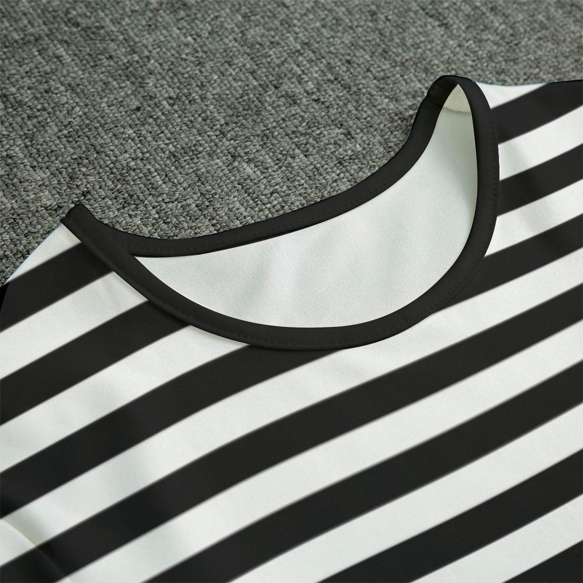 Black & White Stripes Adult Unisex SnappieSuit - Puppy's Aesthetics