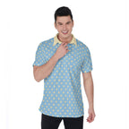Blue Polka Dot Polo Shirt - Puppy's Aesthetics