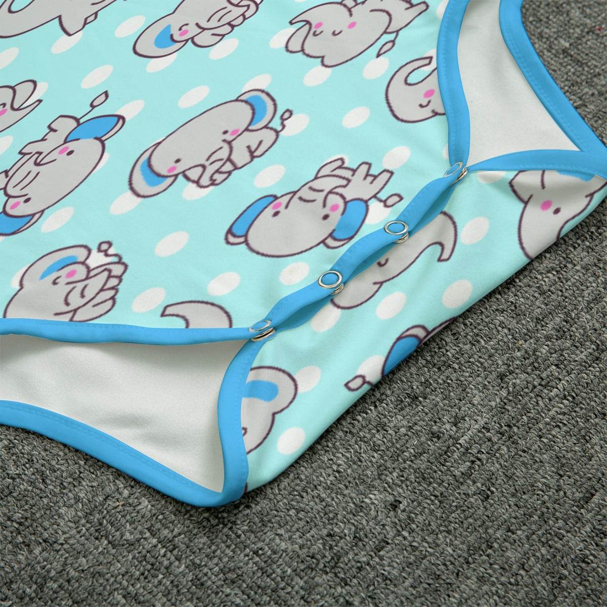 Blue Snugglephant Adult Unisex Snappiesuit - Puppy's Aesthetics