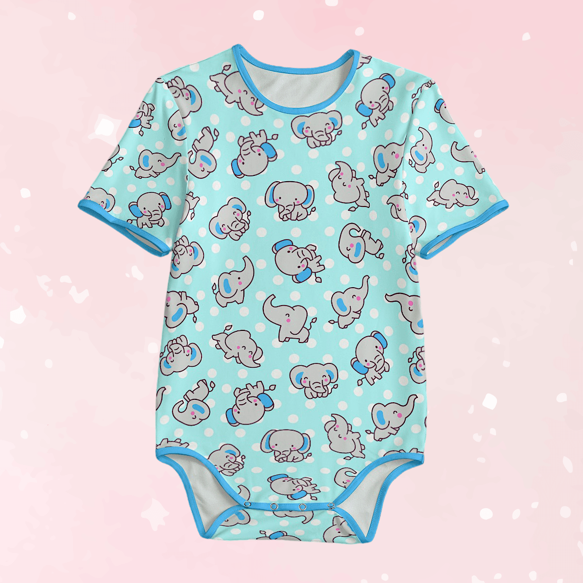 Blue Snugglephant Adult Unisex Snappiesuit - Puppy's Aesthetics