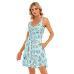 Blue Snugglephant Skater Dress - Puppy's Aesthetics