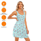 Blue Snugglephant Skater Dress - Puppy's Aesthetics