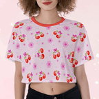 Cherry Pop Crop Top - Puppy's Aesthetics