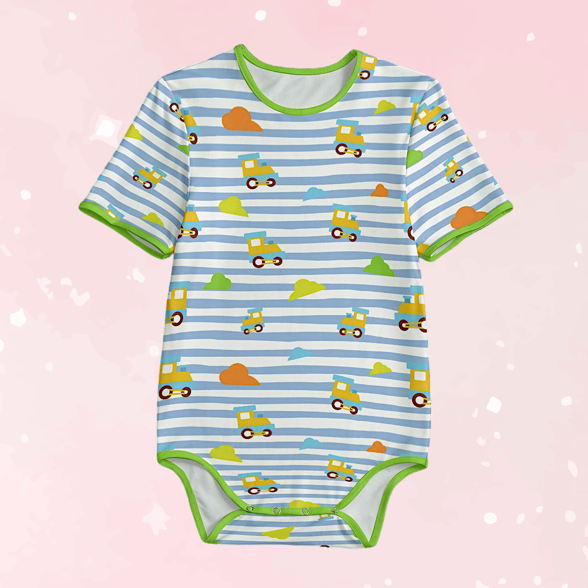 Choo-Choo Stripes Adult Unisex SnappieSuit - Puppy's Aesthetics