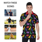 Colorful Lil Dinos Polo Shirt - Puppy's Aesthetics