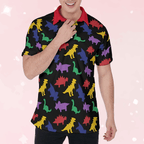 Colorful Lil Dinos Polo Shirt - Puppy's Aesthetics