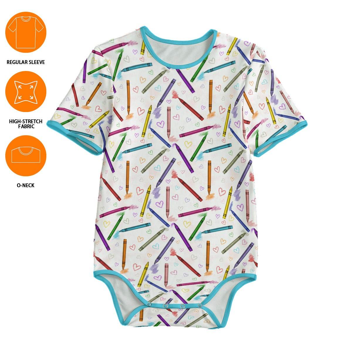 Coloring Crayons Adult Unisex SnappieSuit - Puppy's Aesthetics