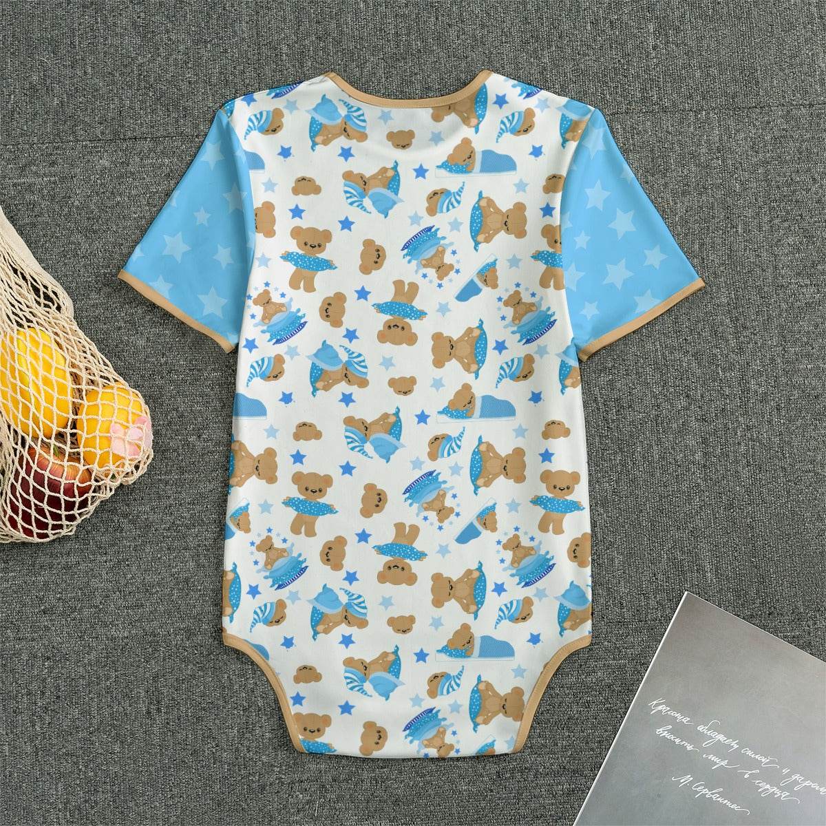 Cozy Blue Bear Adult Unisex SnappieSuit - Puppy's Aesthetics