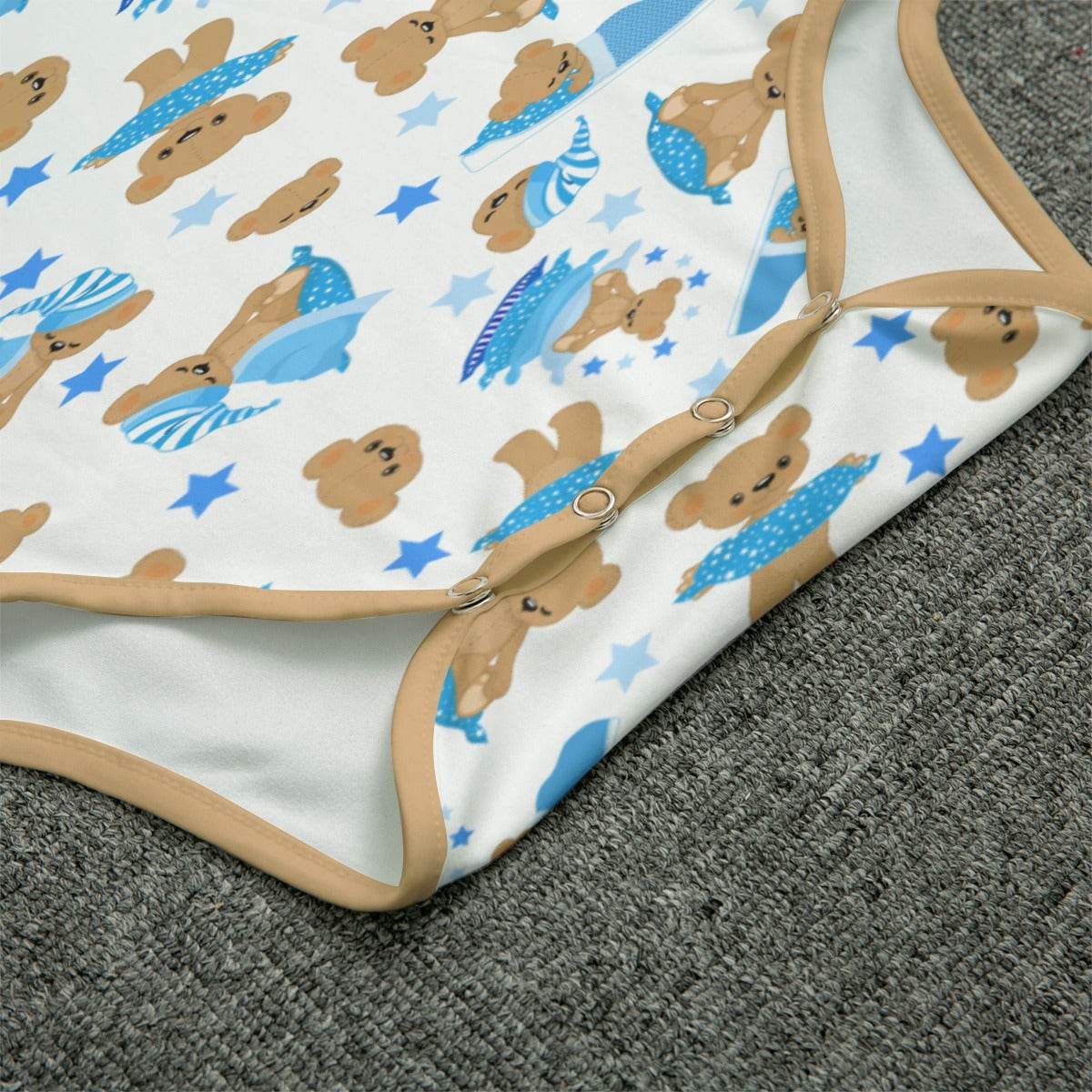 Cozy Blue Bear Adult Unisex SnappieSuit - Puppy's Aesthetics