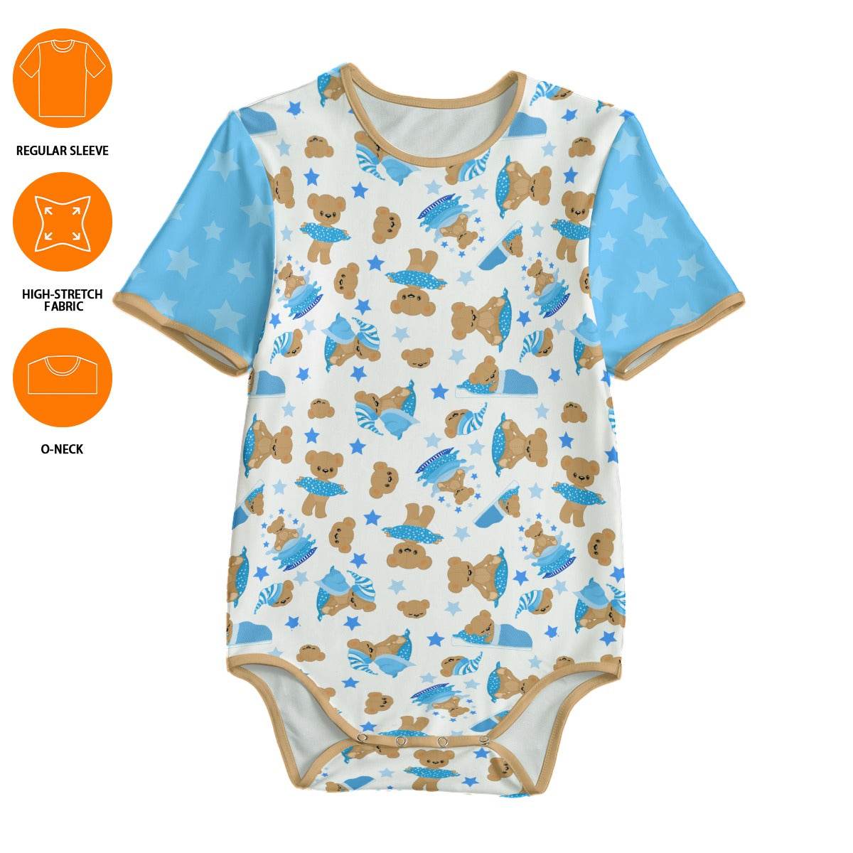 Cozy Blue Bear Adult Unisex SnappieSuit - Puppy's Aesthetics
