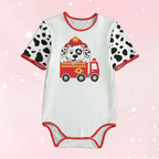 Dalmatian Firetruck Adult Unisex SnappieSuit - Puppy's Aesthetics