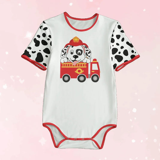Dalmatian Firetruck Adult Unisex CuddleSuit - Puppy's Aesthetics