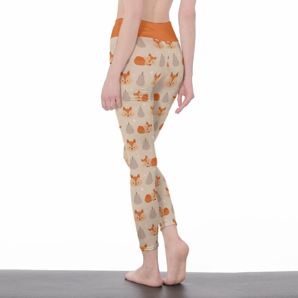 Fall Foxes High Waist Leggings - Puppy's Aesthetics