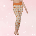 Fall Foxes High Waist Leggings - Puppy's Aesthetics