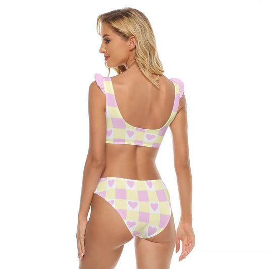 Heartsy Tootsie Splash Kini - Puppy's Aesthetics