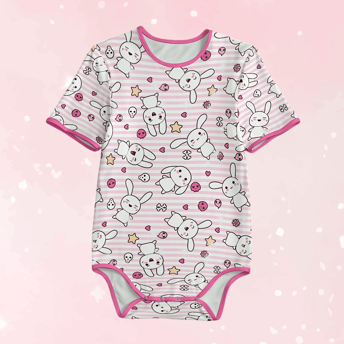 Hop 'n' Stripe Adult Unisex SnappieSuit - Puppy's Aesthetics