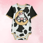 Kawaii Cow & Moon Adult Unisex SnappieSuit - Puppy's Aesthetics
