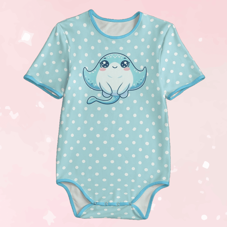 Kawaii Stingray Adult Unisex SnappieSuit - Puppy's Aesthetics