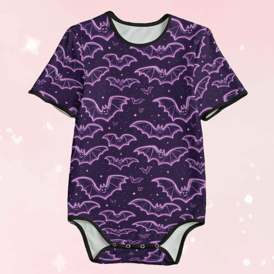 Neon Batty Adult Unisex SnappieSuit - Puppy's Aesthetics