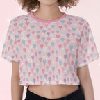 Pastel Balloons Crop Top - Puppy's Aesthetics