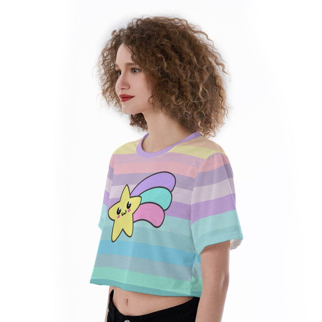 Pastel Dreambow Crop Top - Puppy's Aesthetics