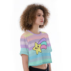 Pastel Dreambow Crop Top - Puppy's Aesthetics