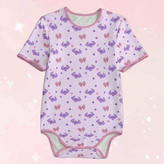 Pastel Spoopy Bats Adult Unisex CuddleSuit - Puppy's Aesthetics