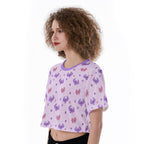 Pastel Spoopy Bats Crop Top - Puppy's Aesthetics