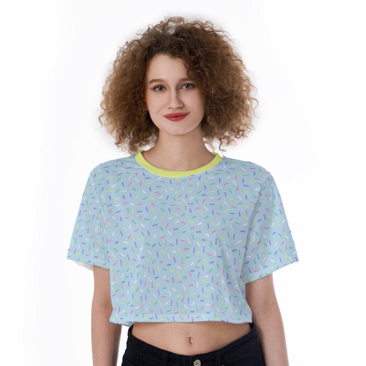 Pastel Sprinkles Crop Top - Puppy's Aesthetics