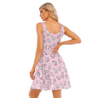 Pink Snugglephant Skater Dress - Puppy's Aesthetics