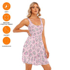 Pink Snugglephant Skater Dress - Puppy's Aesthetics