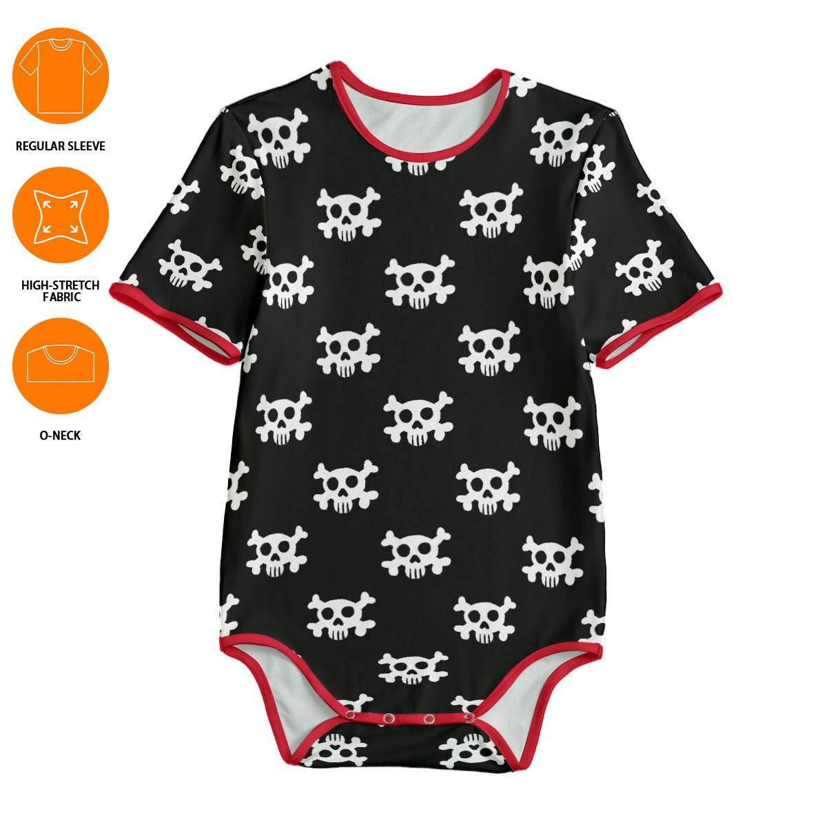 Pirate Skulls Adult Unisex SnappieSuit - Puppy's Aesthetics