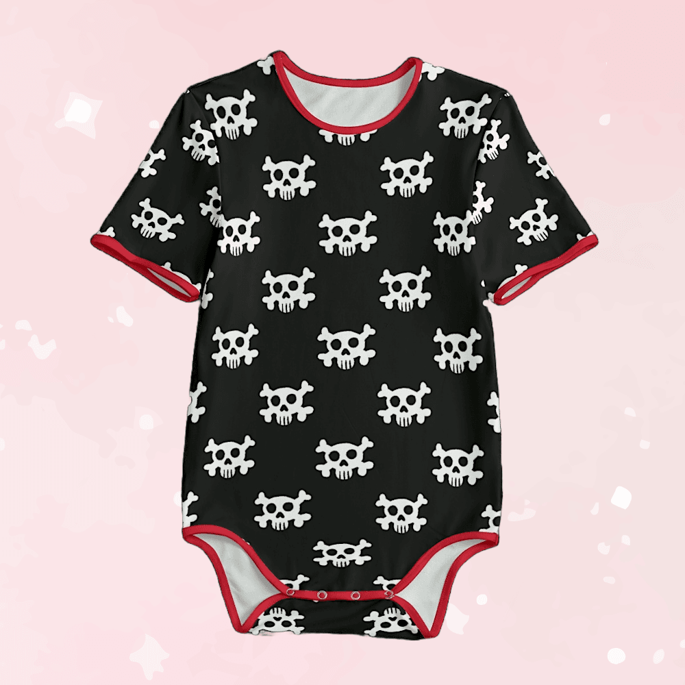 Pirate Skulls Adult Unisex SnappieSuit - Puppy's Aesthetics