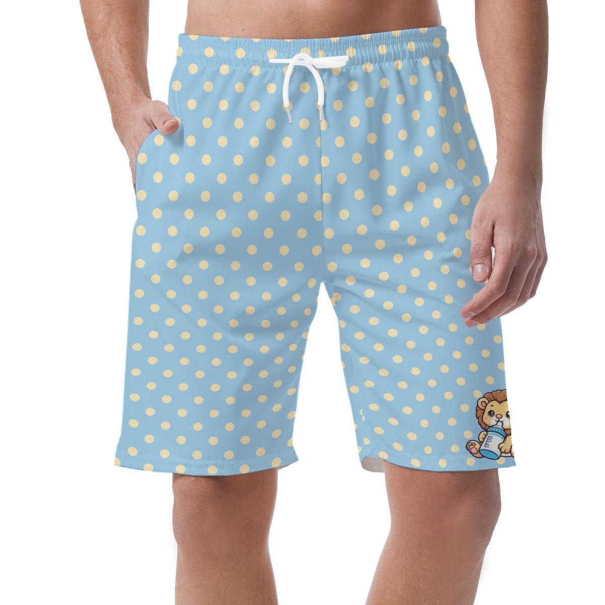 Polka Dot Lion Casual Shorts - Puppy's Aesthetics