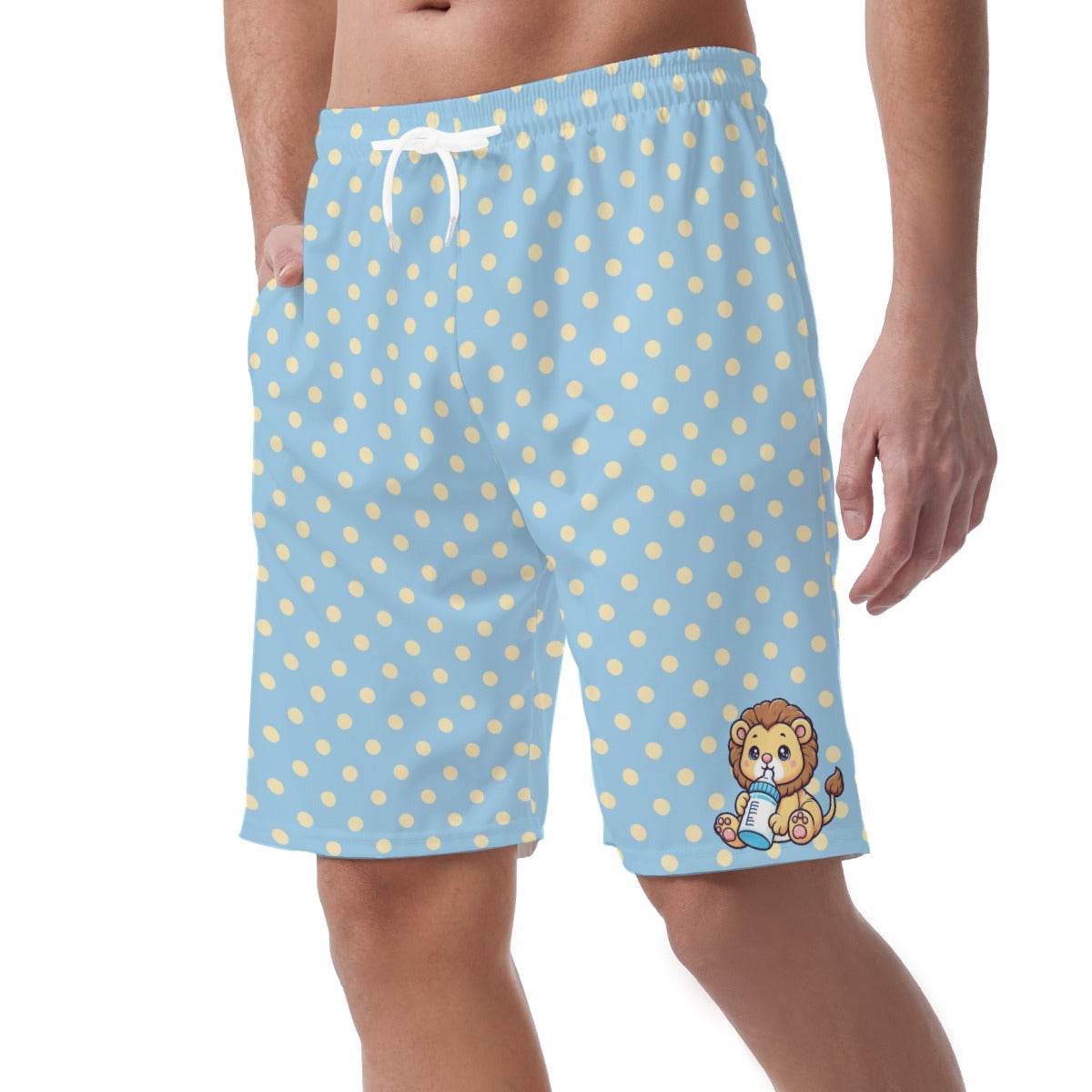 Polka Dot Lion Casual Shorts - Puppy's Aesthetics