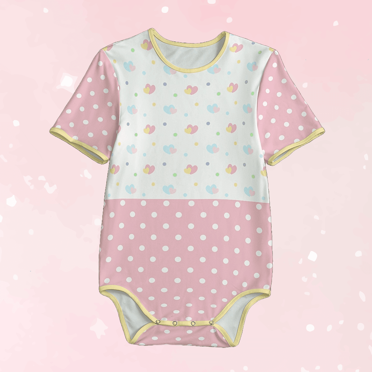 Polka Hearts Adult Unisex SnappieSuit - Puppy's Aesthetics
