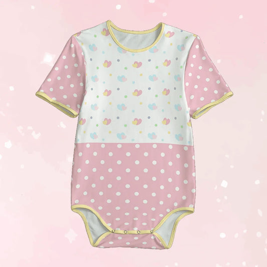 Polka Hearts Adult Unisex CuddleSuit - Puppy's Aesthetics