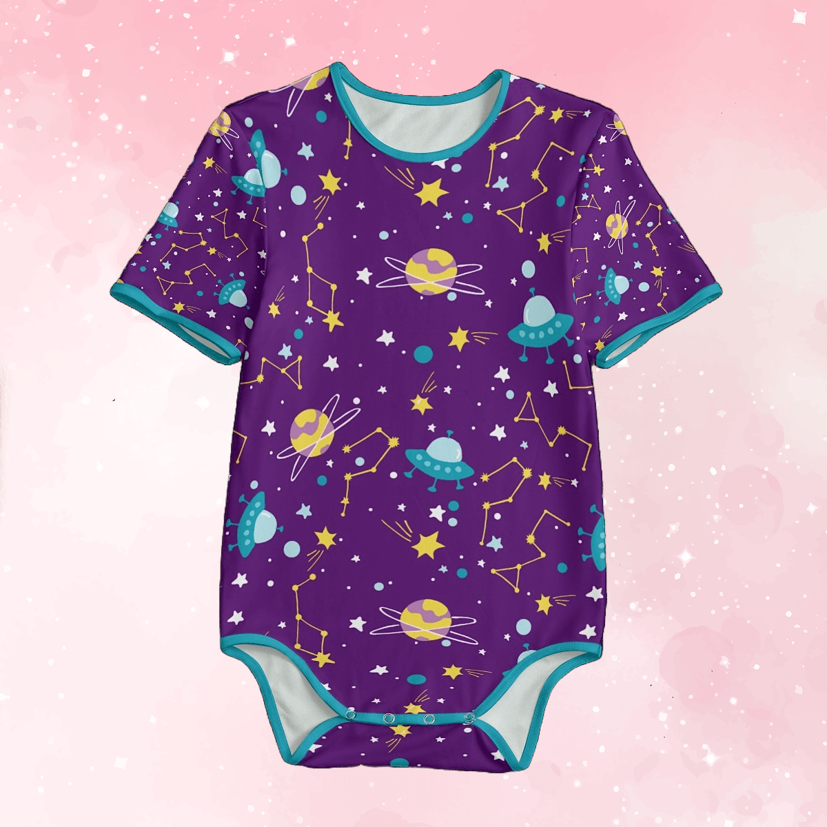 Purple UFO Space Adult SnappieSuit - Puppy's Aesthetics