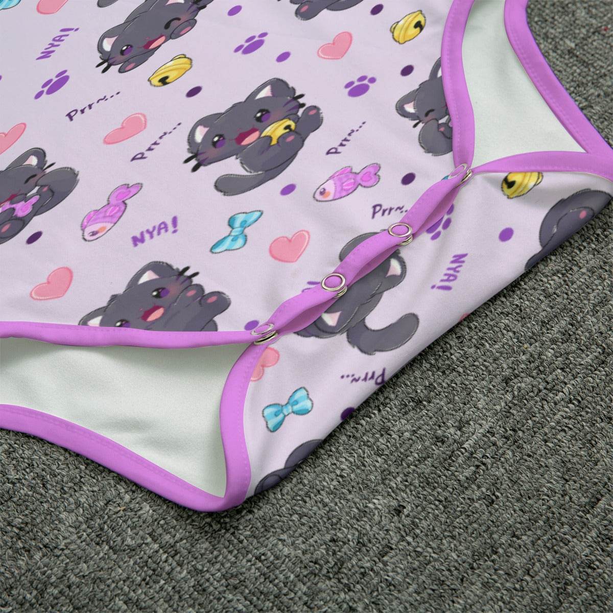 Purrfectly Playful Adult Unisex SnappieSuit - Puppy's Aesthetics